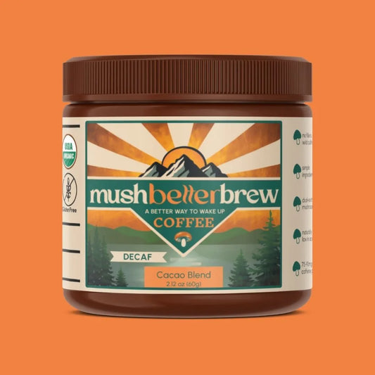 7-Mushrooms Coffee - MushBetterBrew - DECAF Cacao Blend