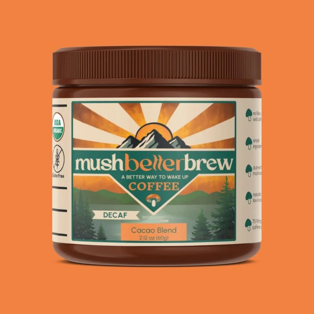 7-Mushrooms Coffee - MushBetterBrew - DECAF Cacao Blend